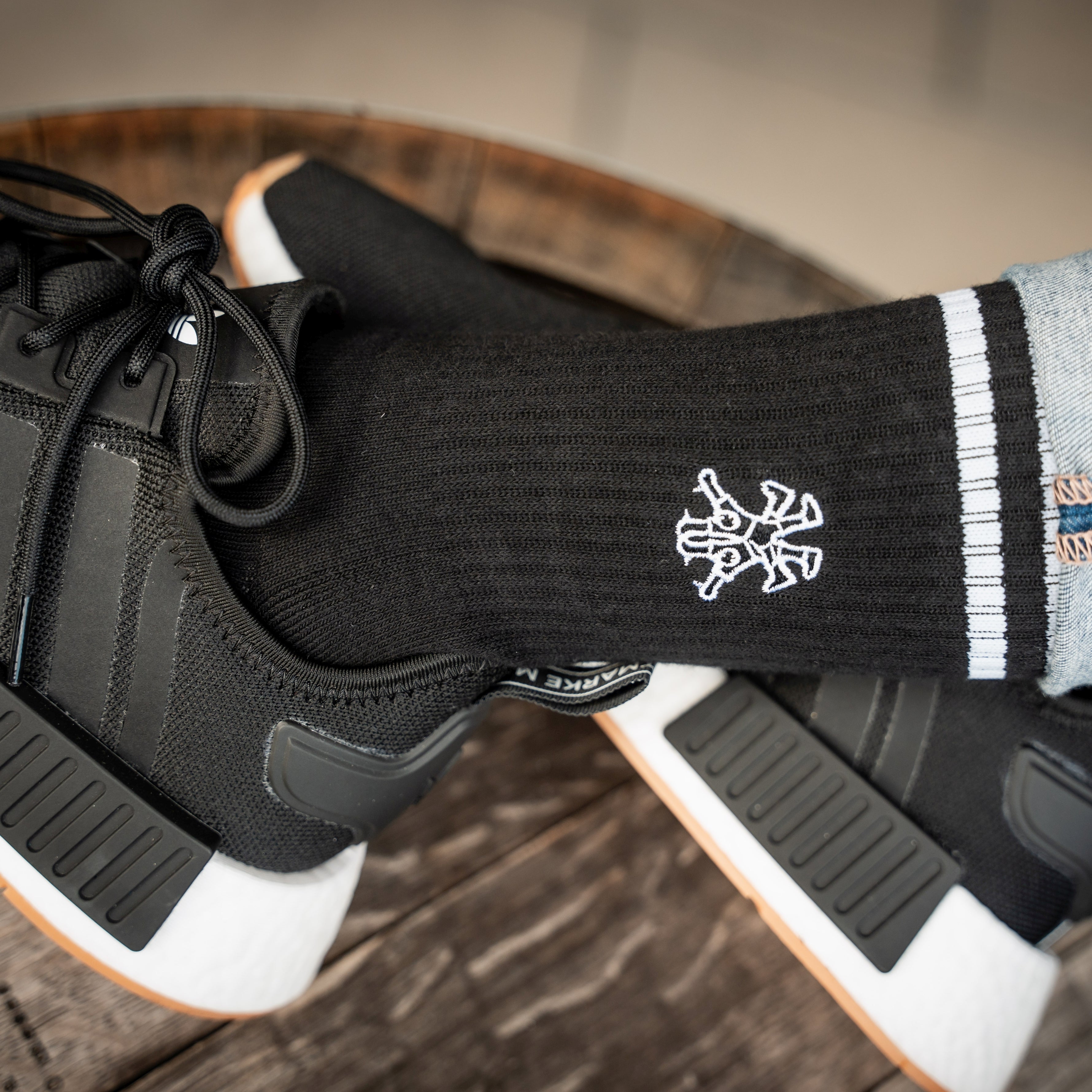 Düsseldorf Sportsocken 4er-Set Mix, Rheinkniebrücke, Radschläger & Düsseldorf