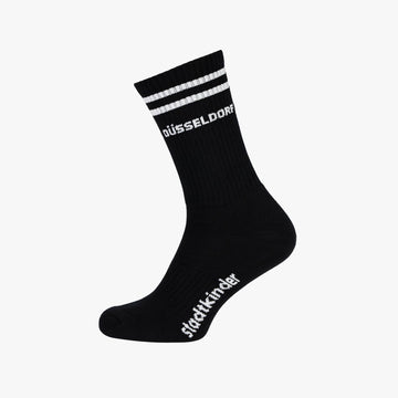 DÜSSELDORF Socken schwarz , Sportsocken, Tennissocken