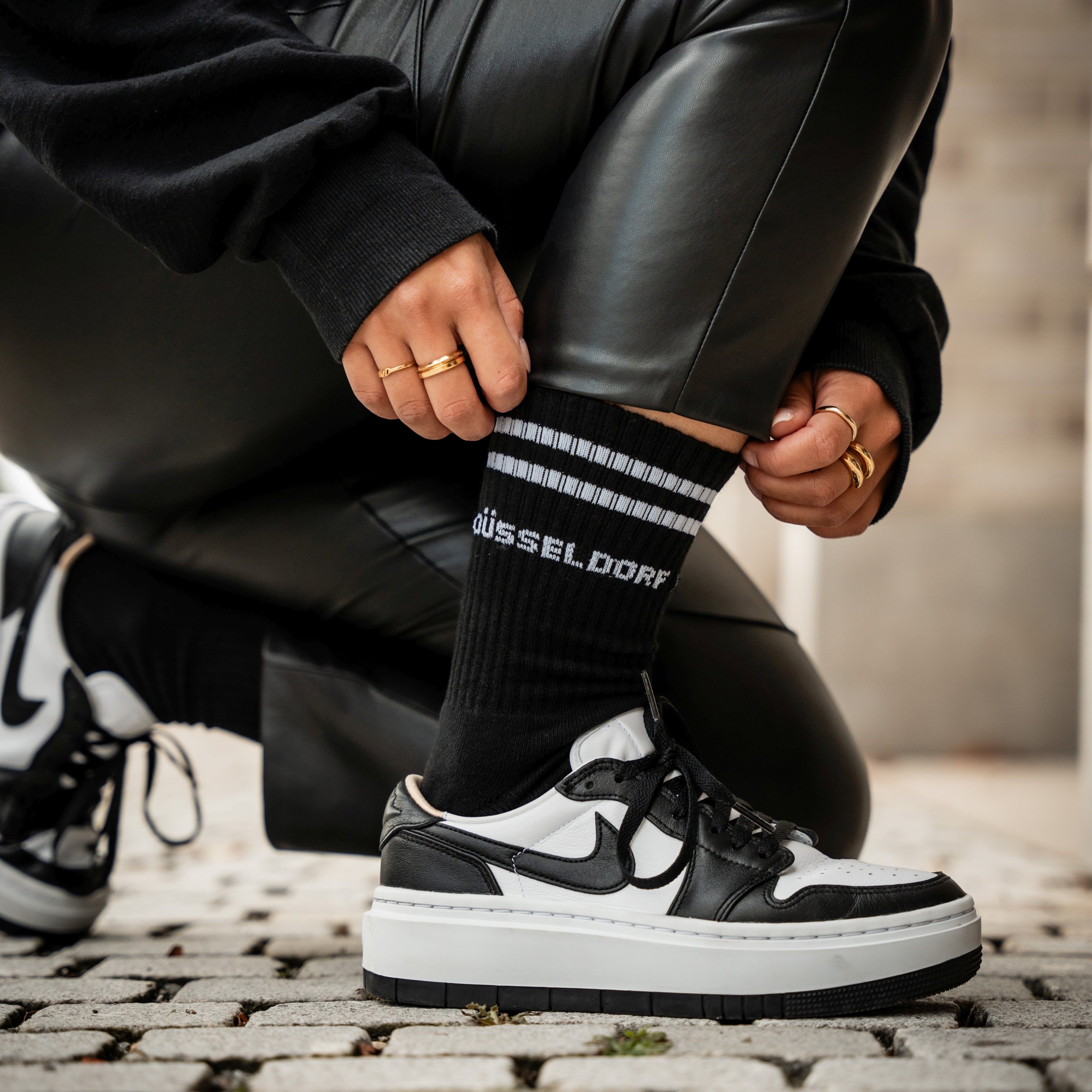 Düsseldorf Sportsocken, schwarz