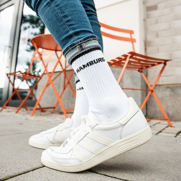 HAMBURG Socken weiß, Sportsocken, Tennissocken