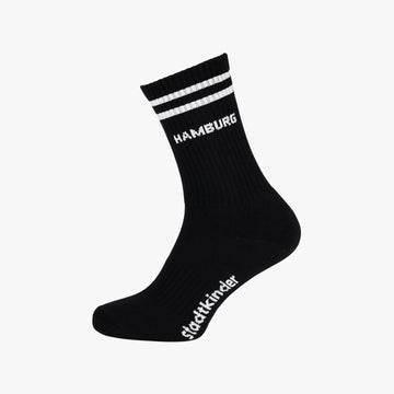 HAMBURG Socken schwarz, Sportsocken, Tennissocken