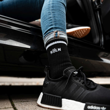 KÖLN Socken schwarz, Sportsocken, Tennissocken