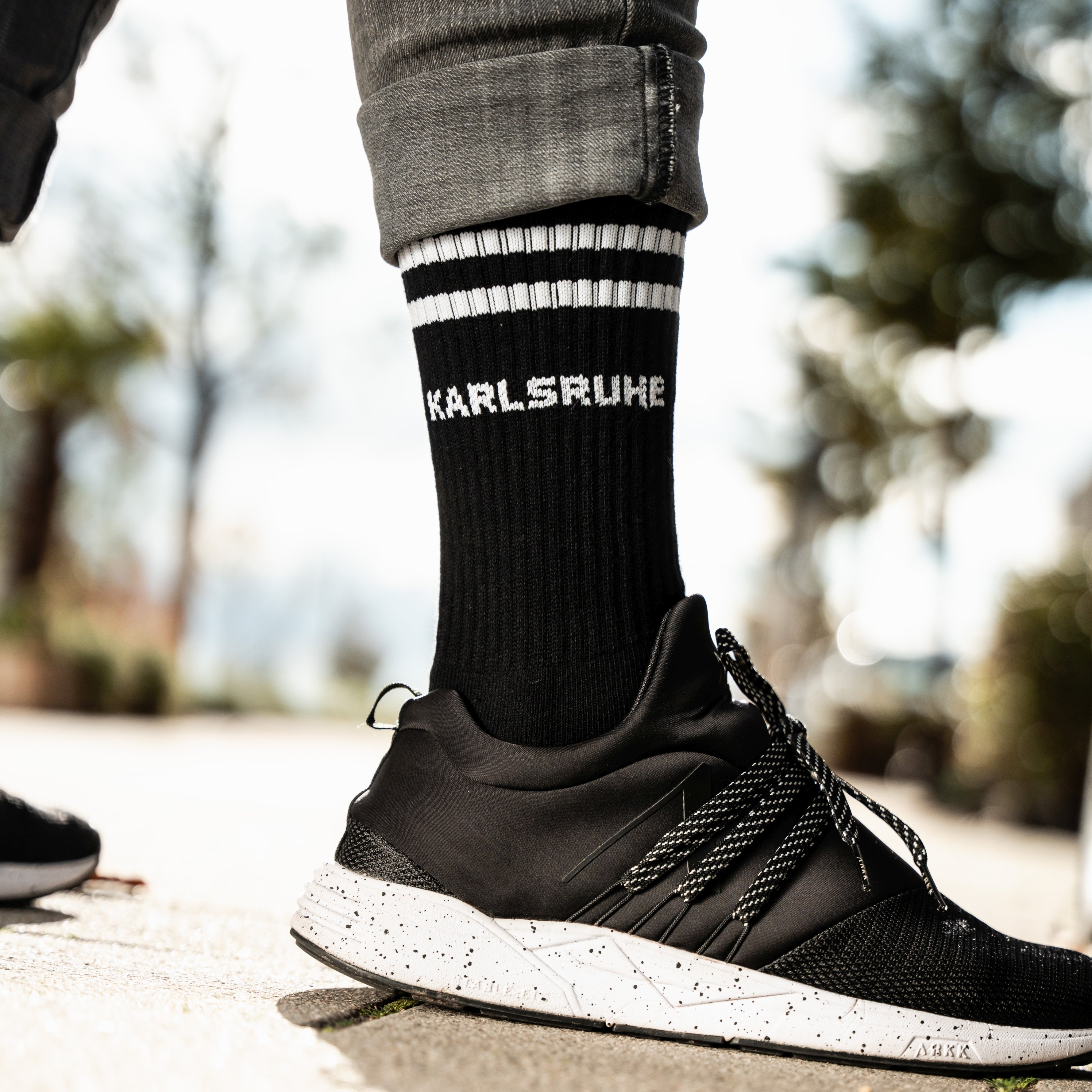 Karlsruhe Sportsocken, schwarz