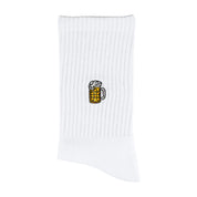 Bier Masskrug Sportsocken, weiß, München