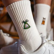 Dirndl Sportsocken, weiß, München