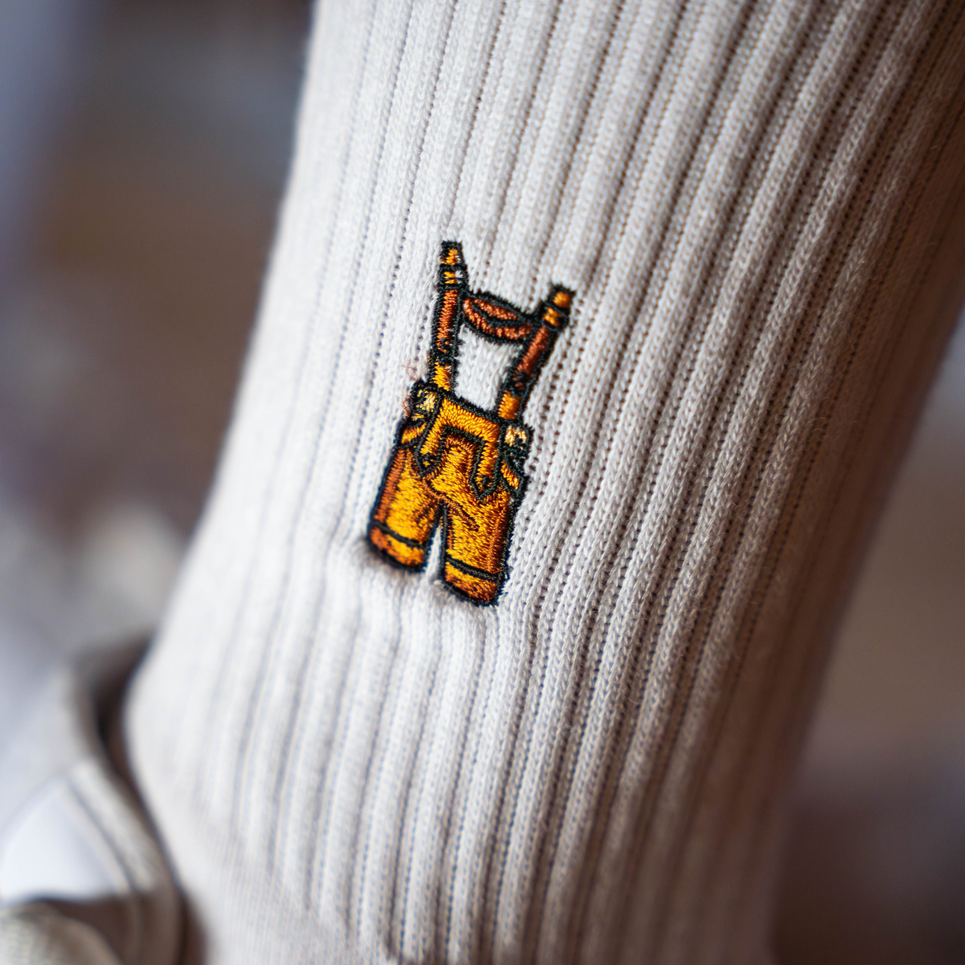 Lederhose Sportsocken, weiß, München