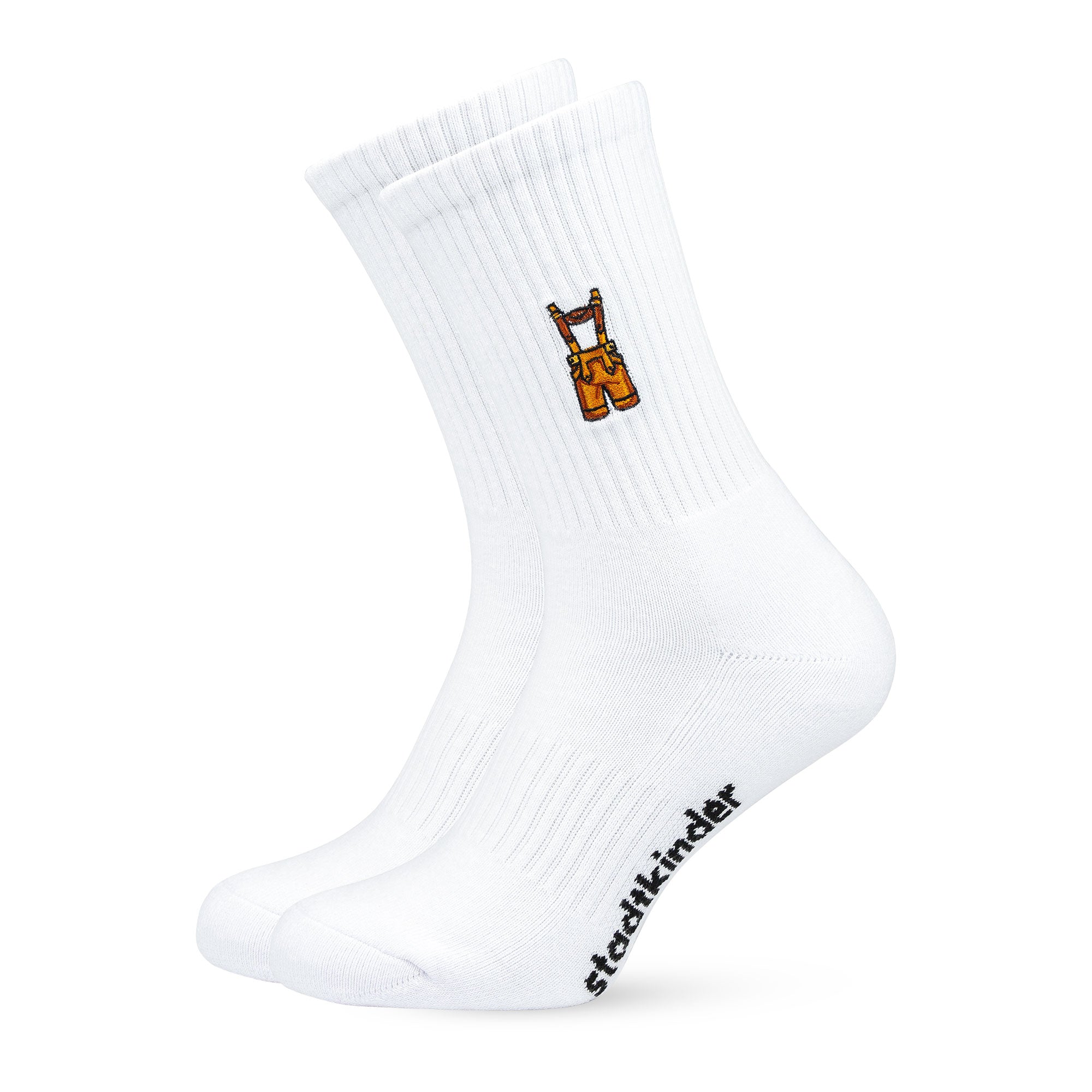 Lederhose Sportsocken, weiß, München