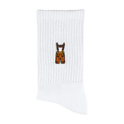 Lederhose Sportsocken, weiß, München
