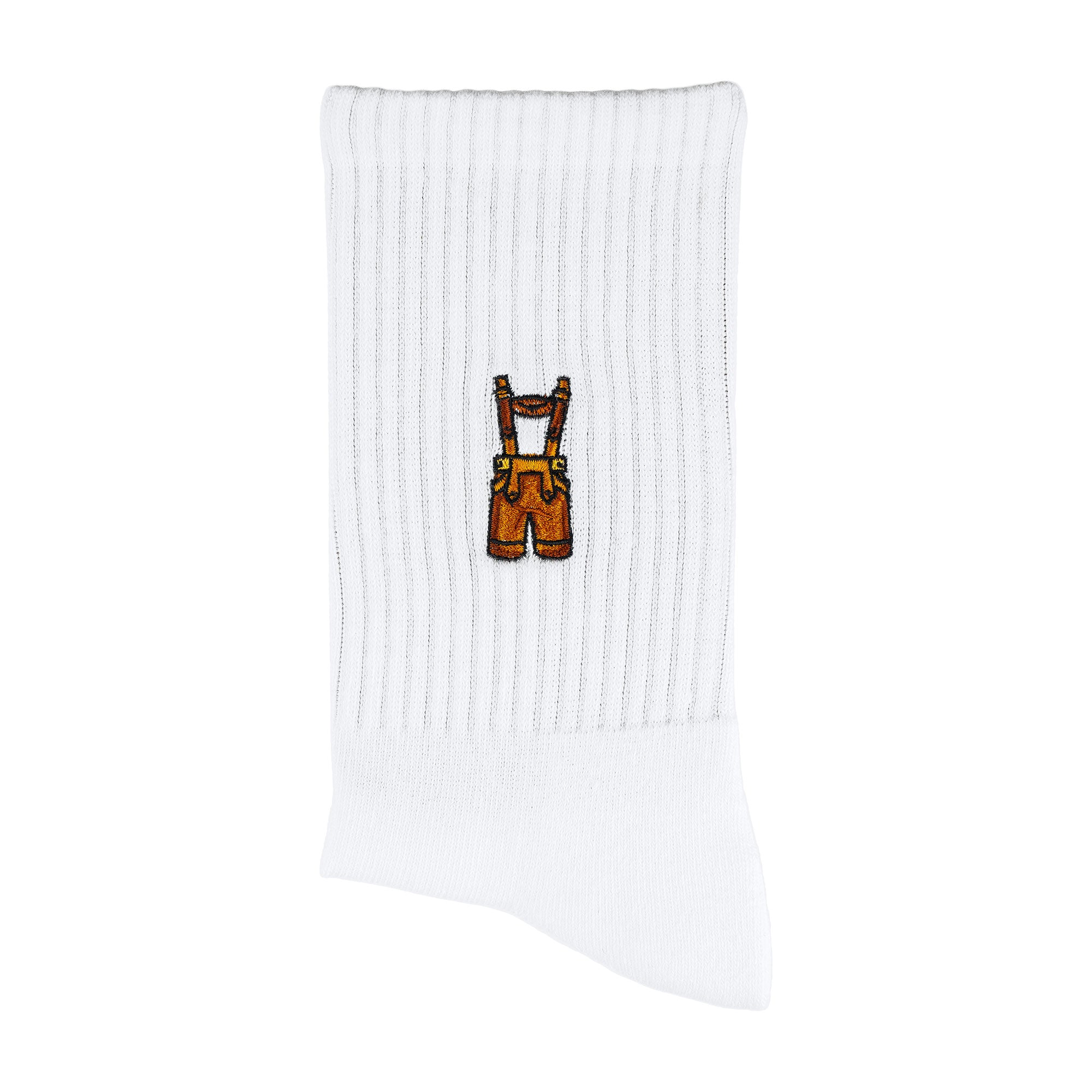 Lederhose Sportsocken, weiß, München