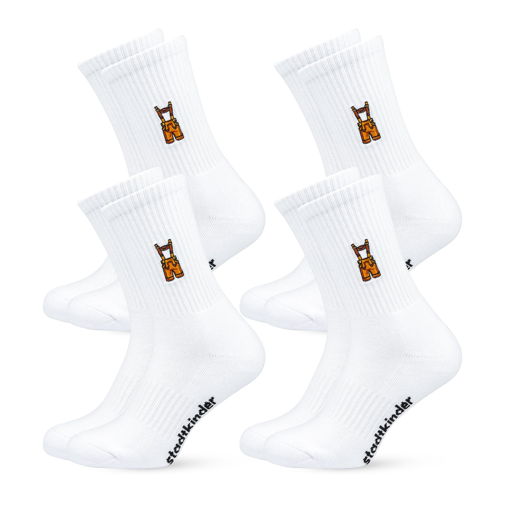 Lederhose Sportsocken, weiß, München