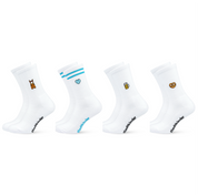 WIESN LEDERHOSE 4er Set Mix, Lederhose, Brezel, Bier Maßkrug, Herz, München, Sportsocken, Tennissocken, Oktoberfest