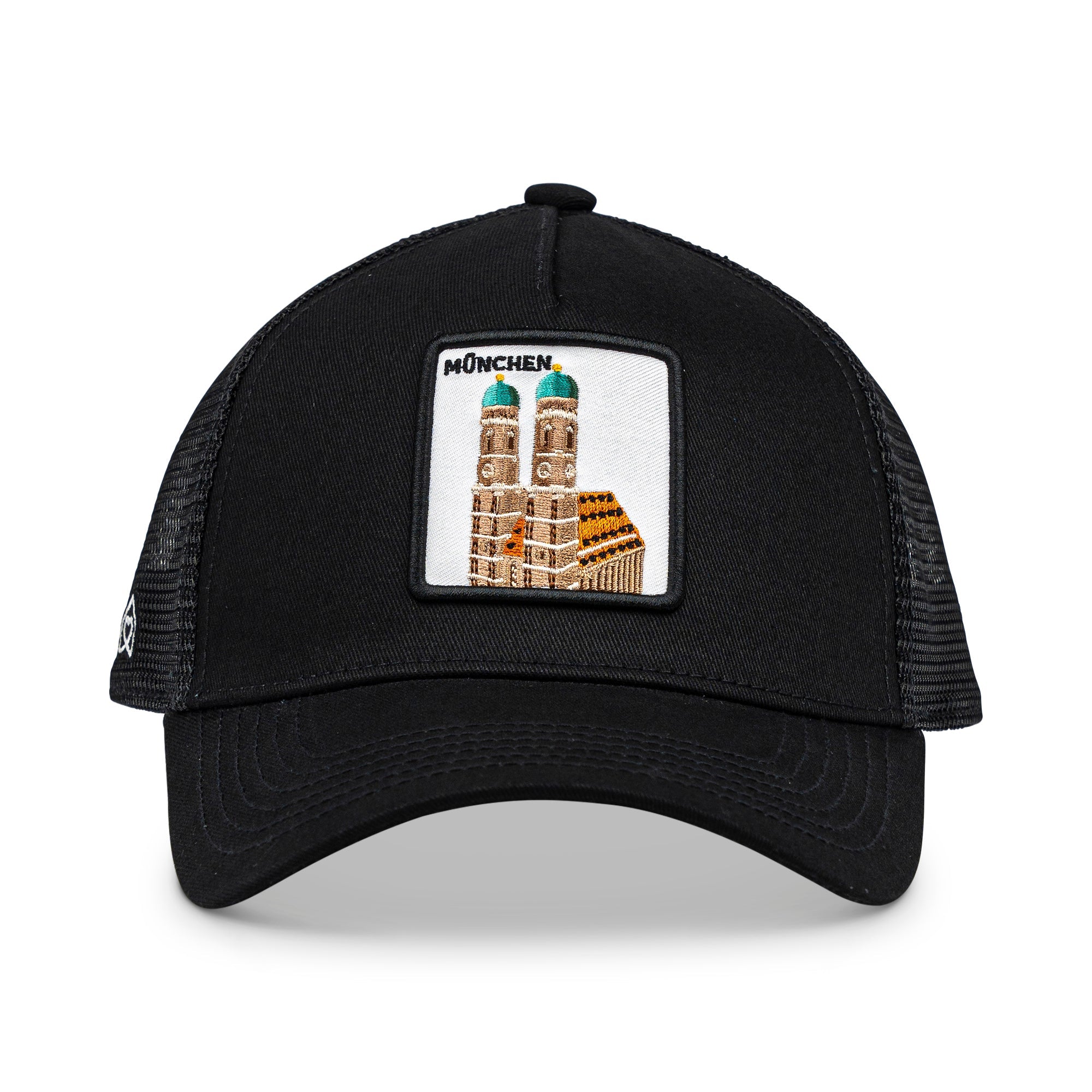 München Frauenkirche Trucker Cap Mit Patch, Headwear, Kappe, Bestickt