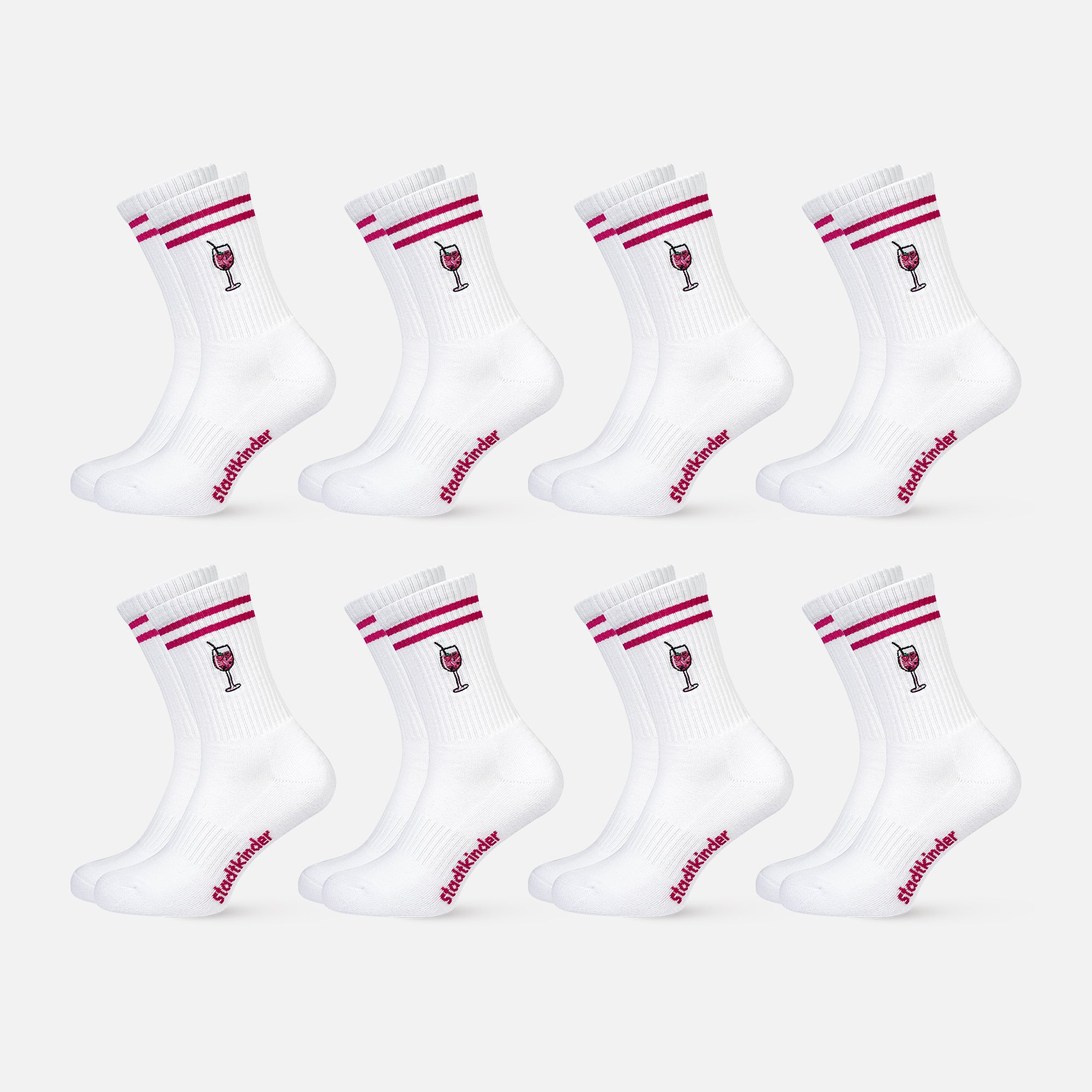 8er Set WILDBERRY APERITIF Socken, Sportsocken, Tennissocken