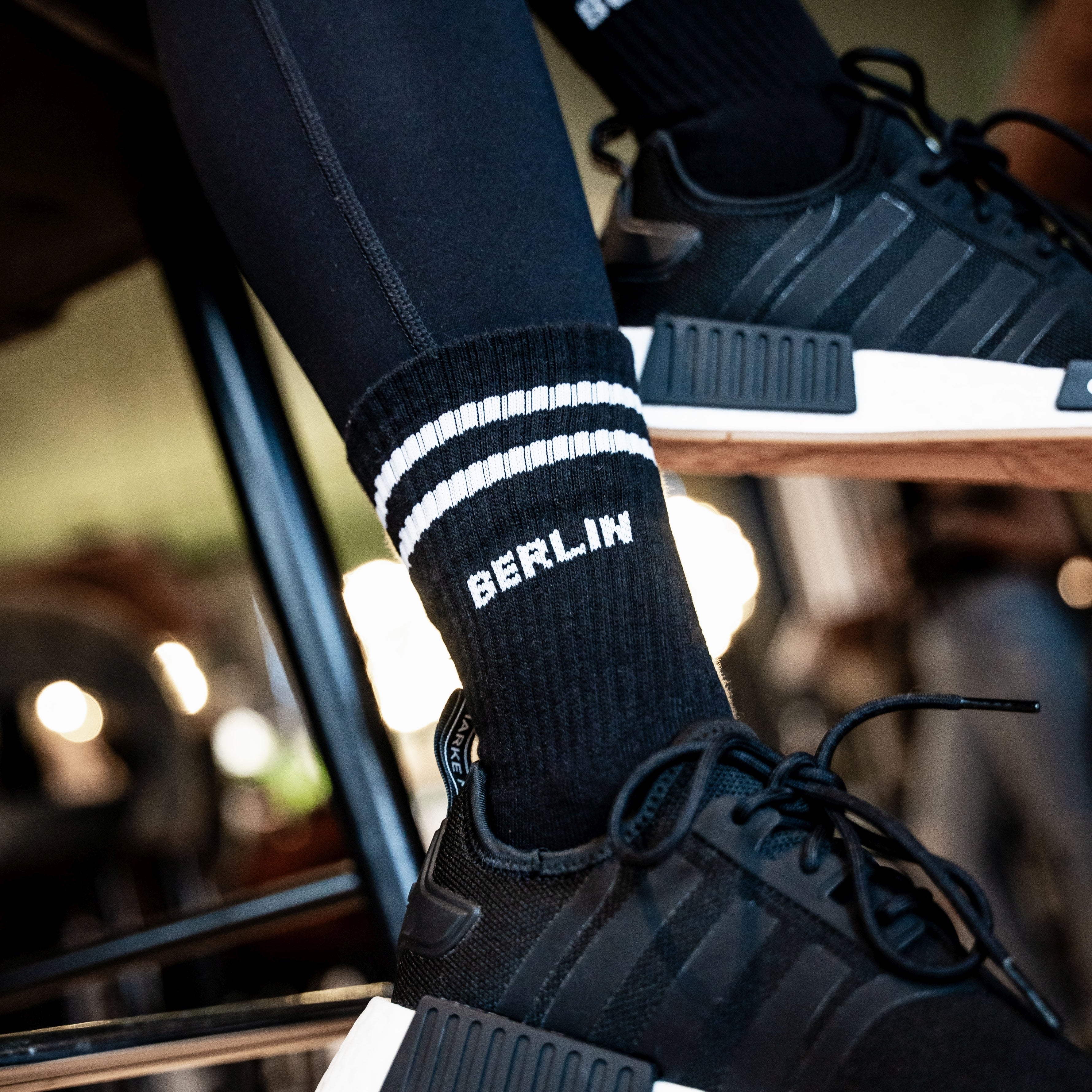 Berlin Sportsocken, schwarz