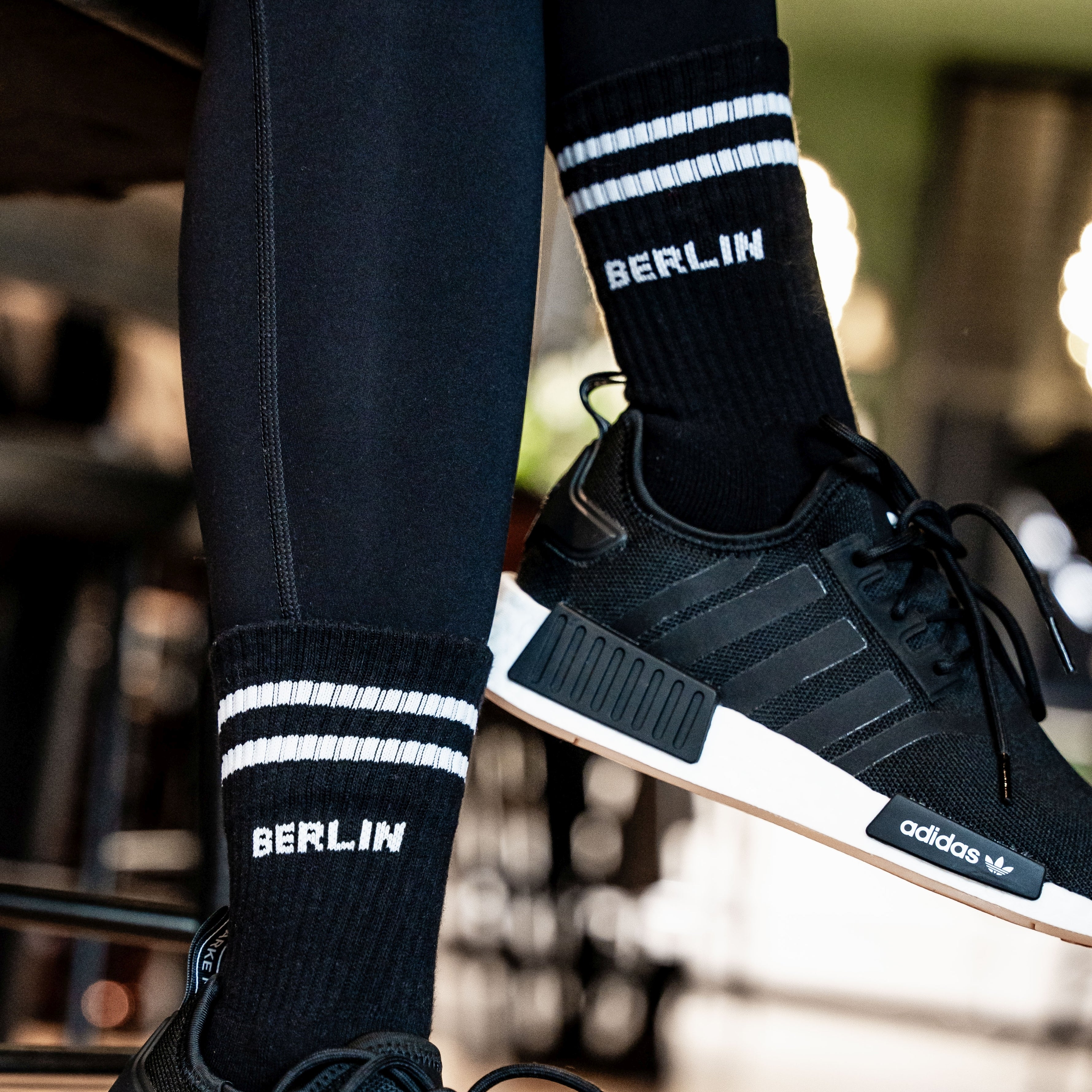 Berlin Sportsocken, schwarz