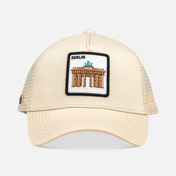 BERLIN BRANDENBURGER TOR Trucker Cap mit Patch, Headwear, Kappe, bestickt