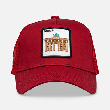 BERLIN BRANDENBURGER TOR Trucker Cap mit Patch, Headwear, Kappe, bestickt