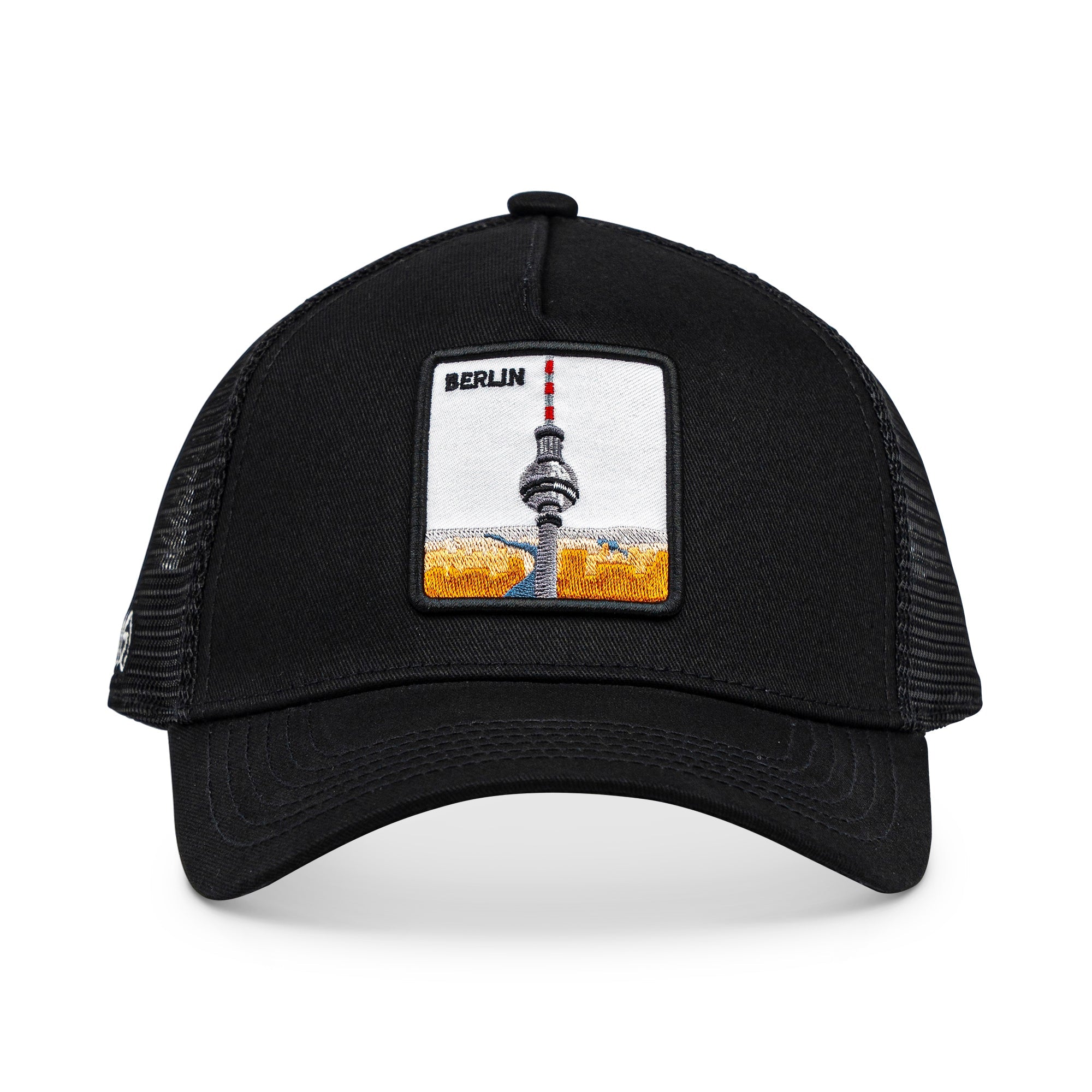 Berlin Fernsehturm Trucker Cap Mit Patch, Headwear, Kappe, Bestickt