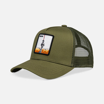 BERLIN FERNSEHTURM Trucker Cap mit Patch, Headwear, Kappe, bestickt