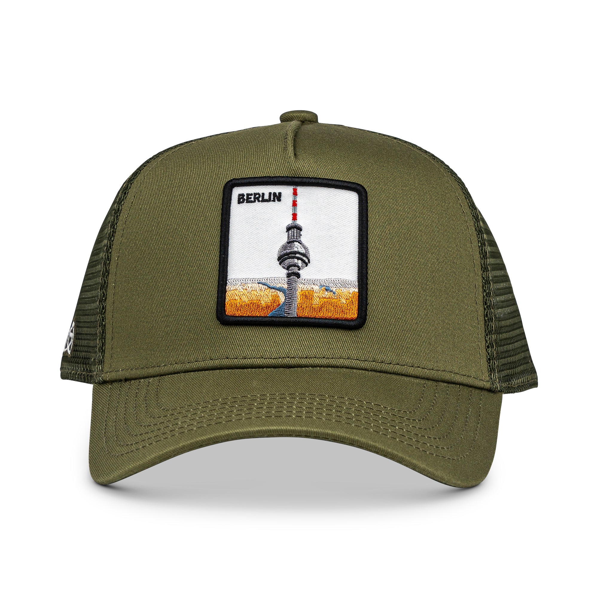 Berlin Fernsehturm Trucker Cap Mit Patch, Headwear, Kappe, Bestickt