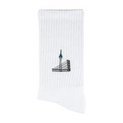 Rheinkniebrücke Sportsocken, Düsseldorf