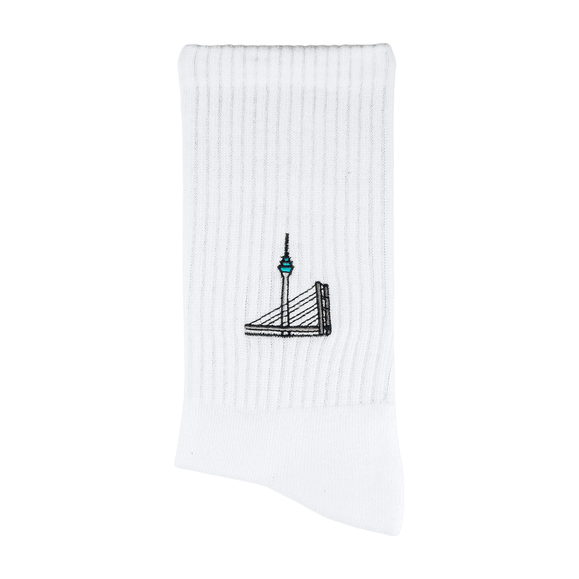 Rheinkniebrücke Sportsocken, Düsseldorf