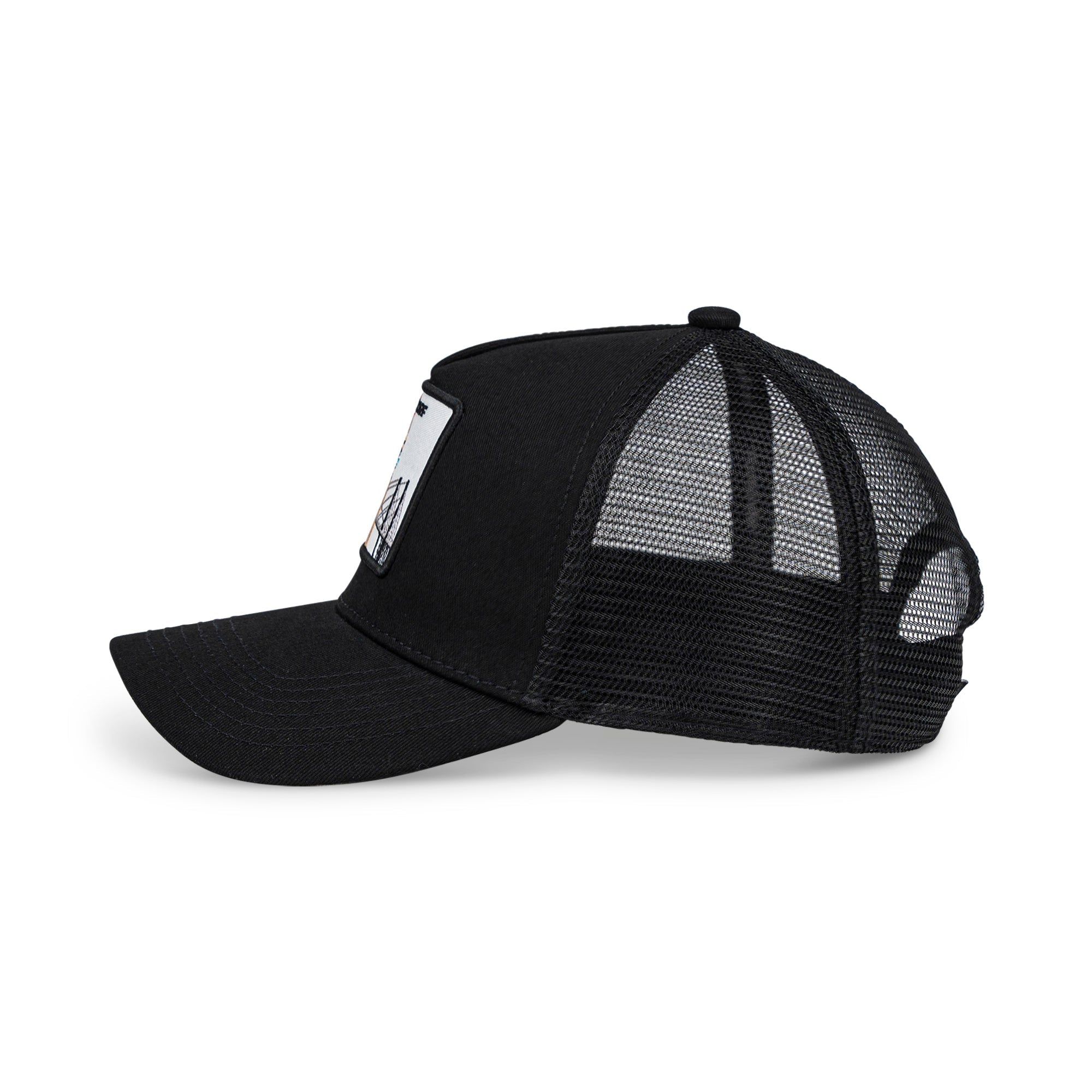 Düsseldorf Rheinkniebrücke Trucker Cap Mit Patch, Headwear, Kappe, Bestickt