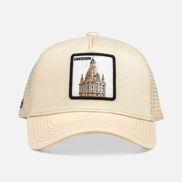 DRESDEN FRAUENKIRCHE Trucker Cap mit Patch, Headwear, Kappe, bestickt