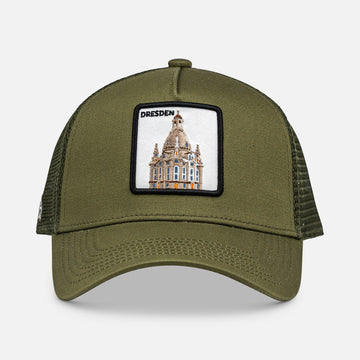 DRESDEN FRAUENKIRCHE Trucker Cap mit Patch, Headwear, Kappe, bestickt