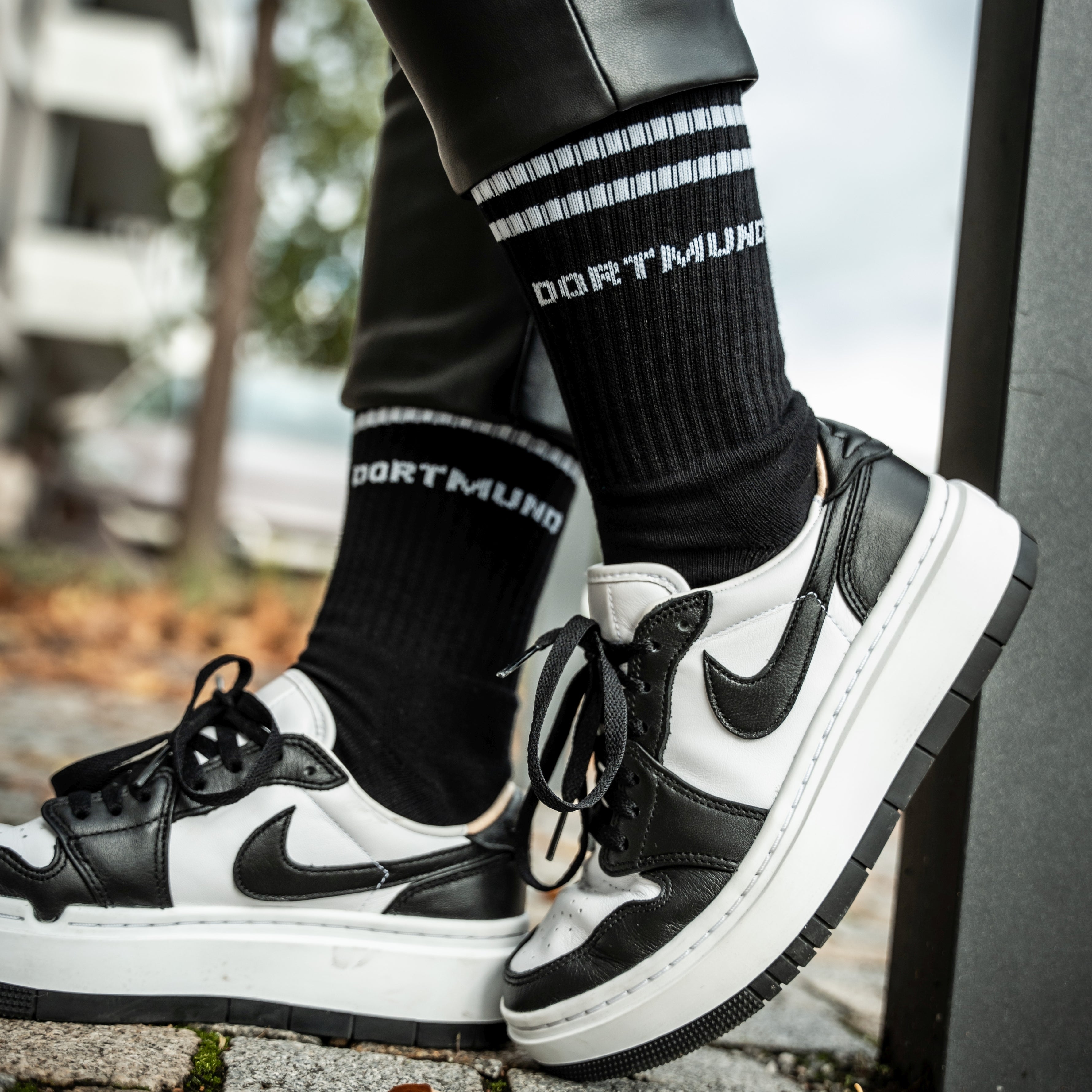 Dortmund Sportsocken, schwarz