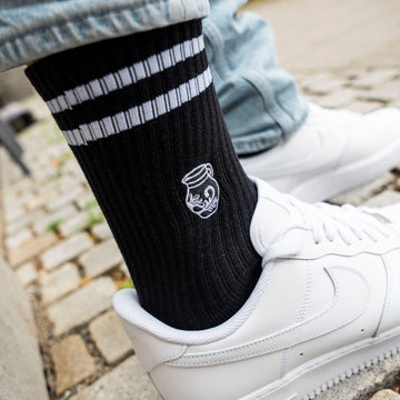 BEMBEL Socken schwarz, Frankfurt, Sportsocken, Tennissocken