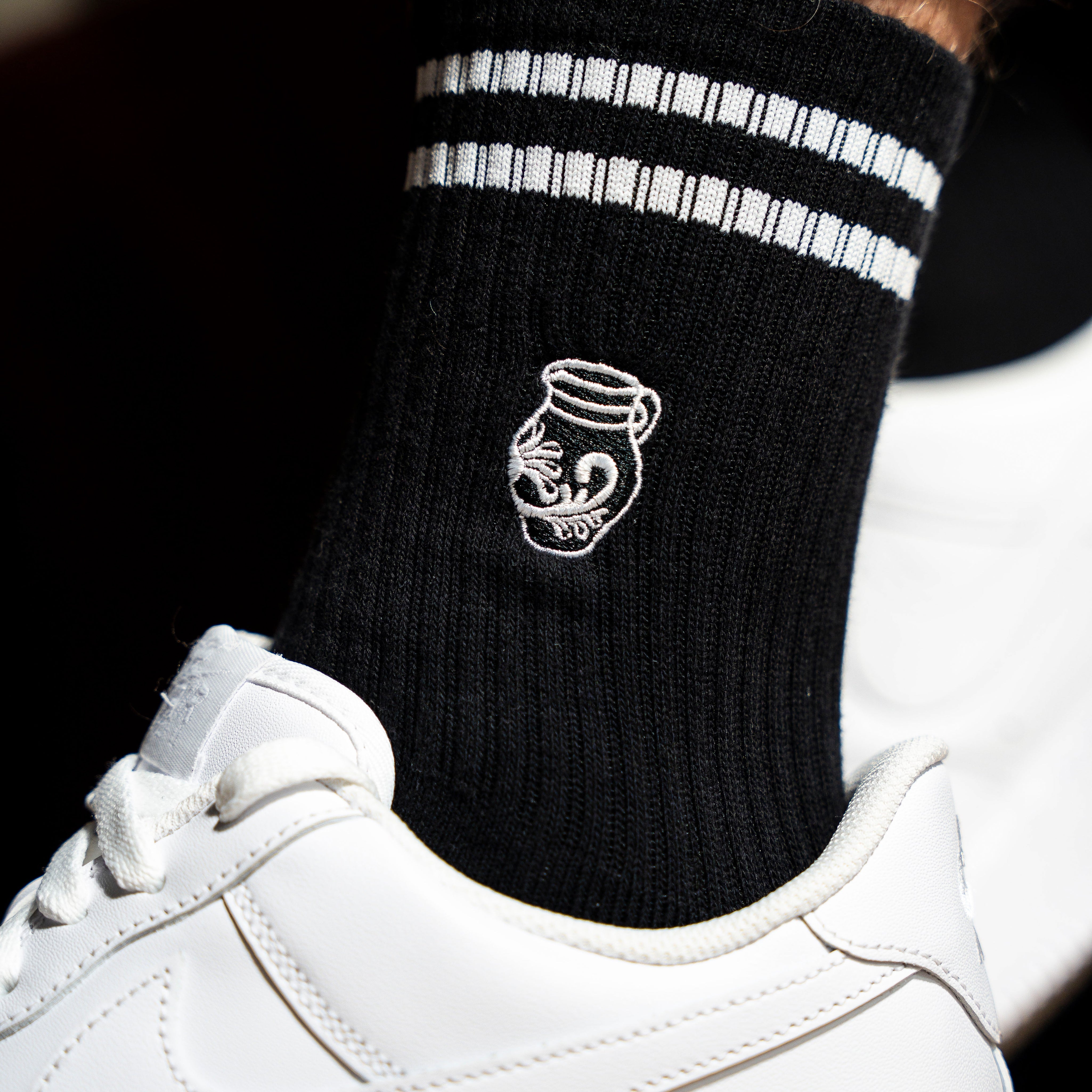 BEMBEL Socken schwarz, Frankfurt, Sportsocken, Tennissocken