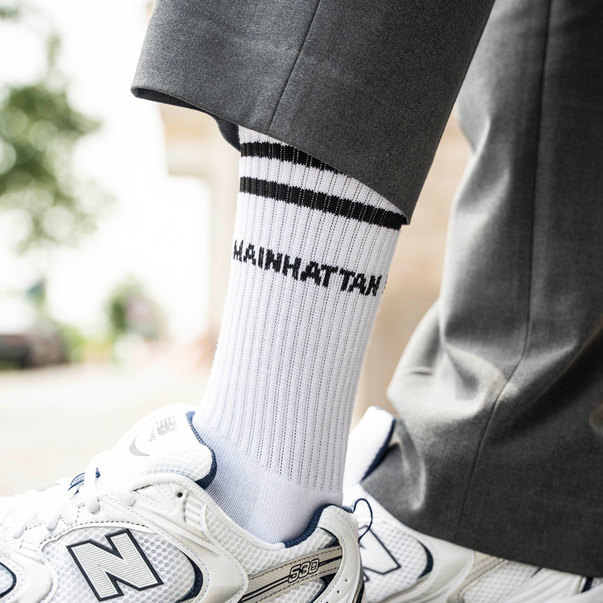 MAINHATTAN Socken weiß, Frankfurt, Sportsocken, Tennissocken