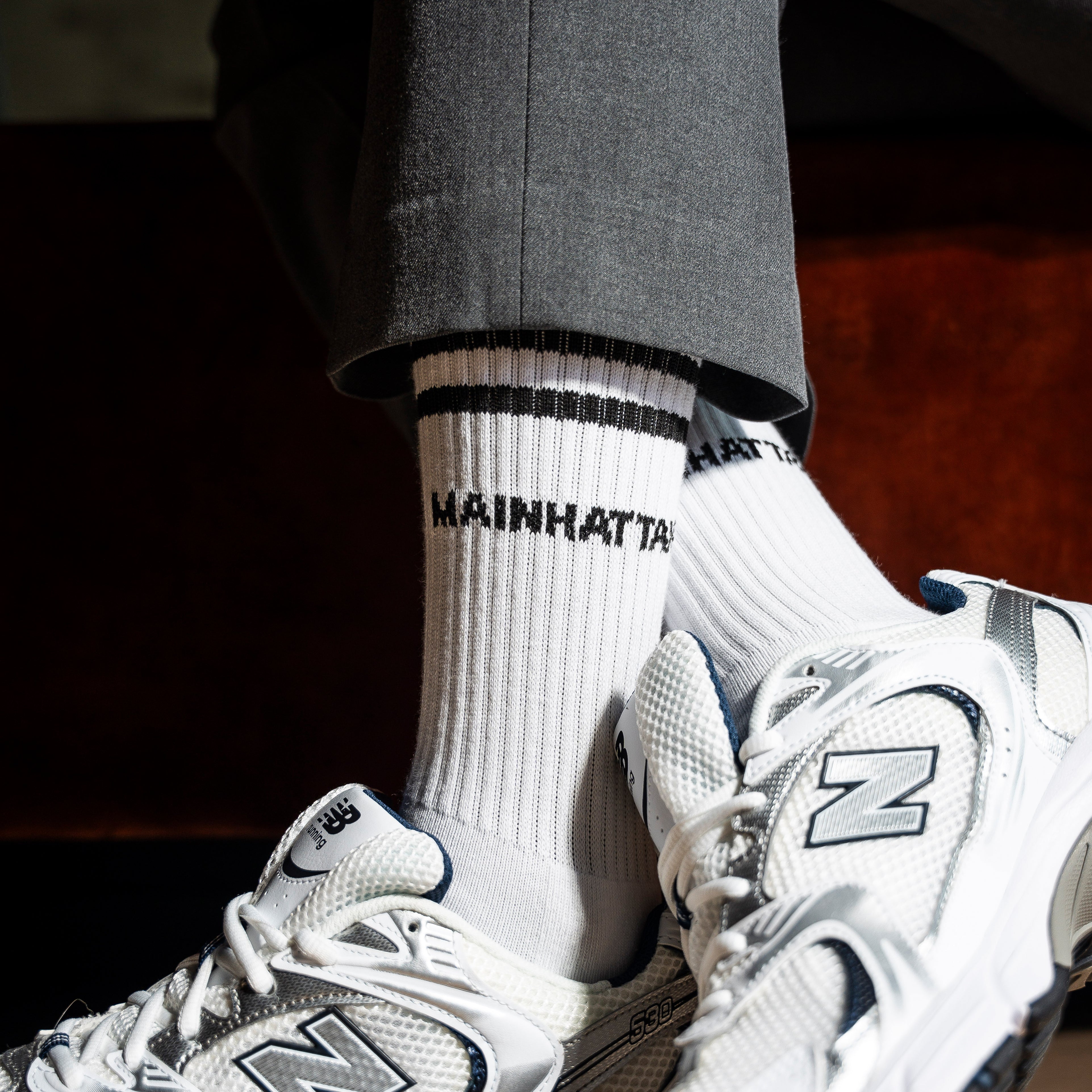 MAINHATTAN Socken weiß, Frankfurt, Sportsocken, Tennissocken