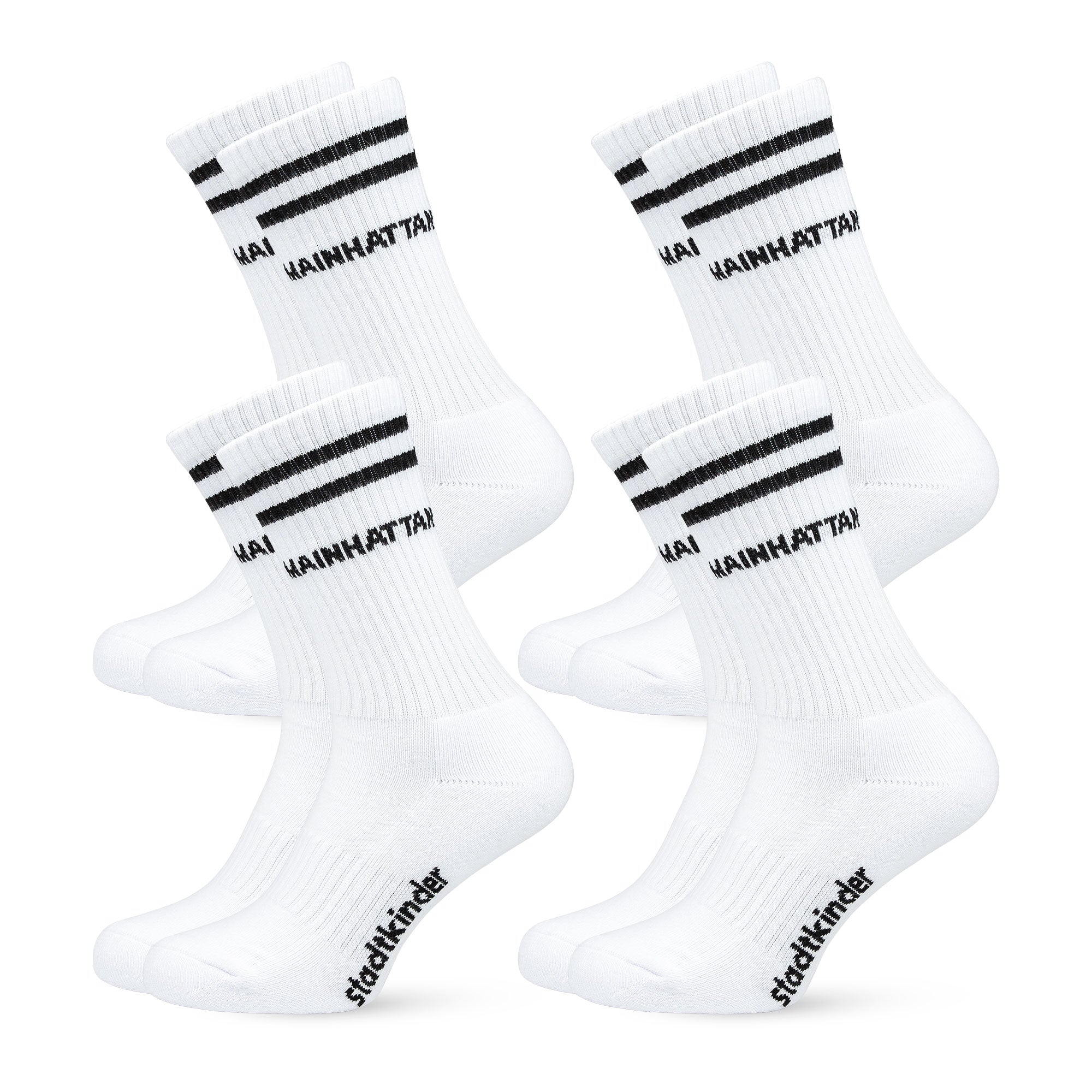 MAINHATTAN Socken weiß, Frankfurt, Sportsocken, Tennissocken