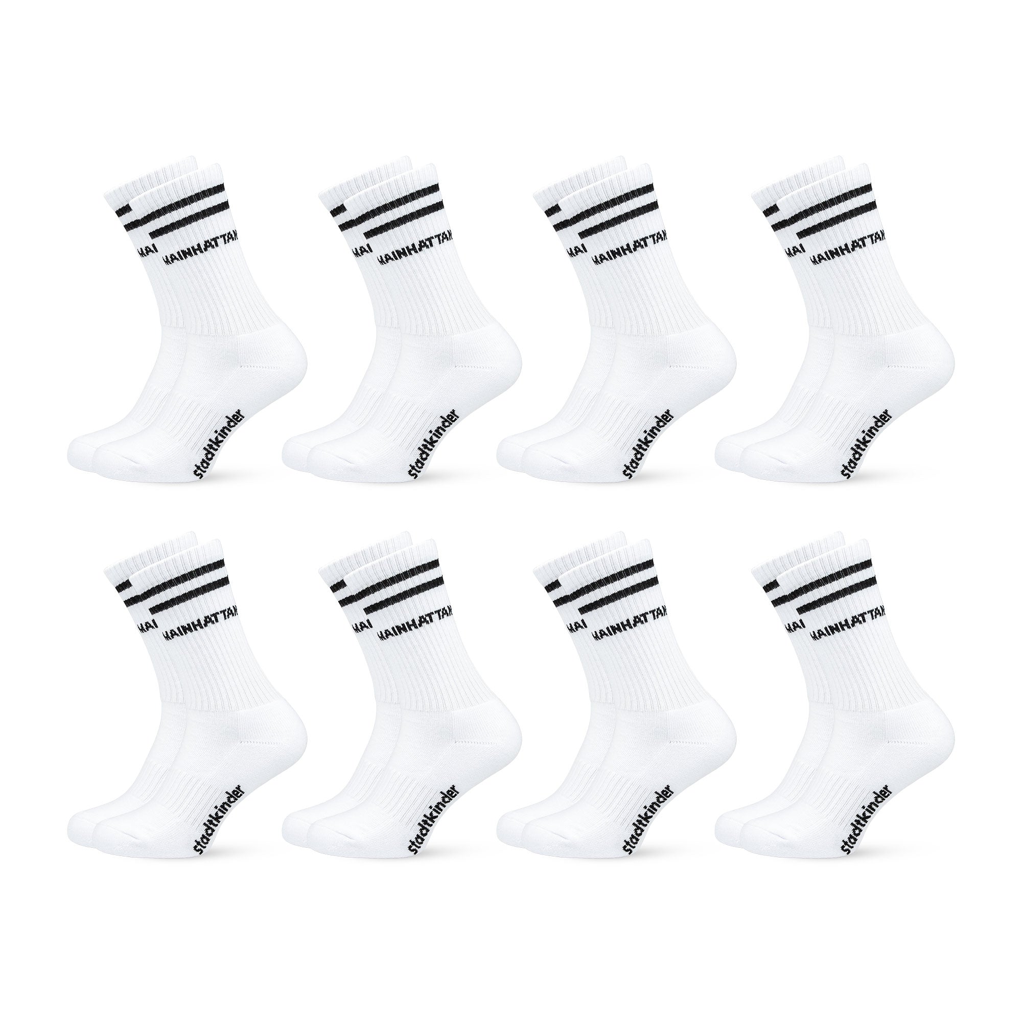 MAINHATTAN Socken weiß, Frankfurt, Sportsocken, Tennissocken