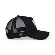 Frankfurt Skyline Trucker Cap Mit Patch, Headwear, Kappe, Bestickt