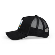 Frankfurt Skyline Trucker Cap Mit Patch, Headwear, Kappe, Bestickt