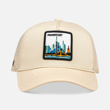 FRANKFURT SKYLINE Trucker Cap mit Patch, Headwear, Kappe, bestickt
