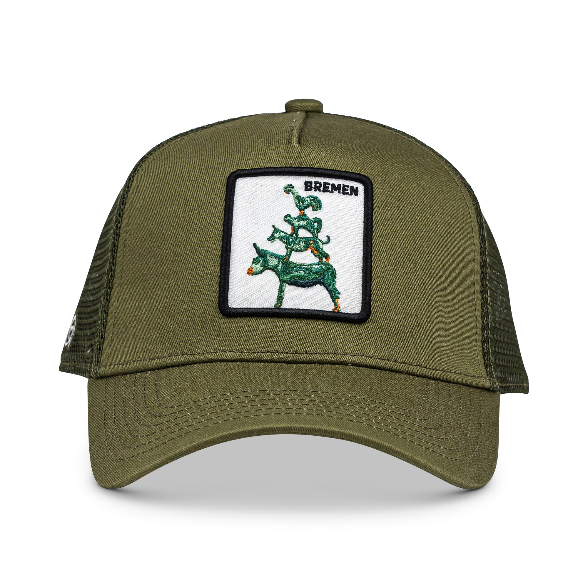 Bremen Stadtmusikanten Trucker Cap Mit Patch, Headwear, Kappe, Bestickt