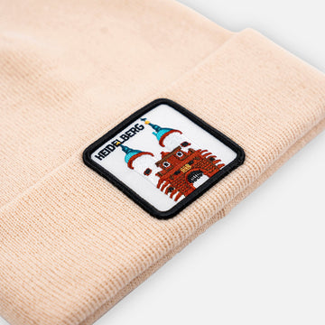 HEIDELBERG BRÜCKENTOR Patch Beanie bestickt, Headwear, Rib Beanie, Strickmütze