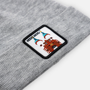 HEIDELBERG BRÜCKENTOR Patch Beanie bestickt, Headwear, Rib Beanie, Strickmütze