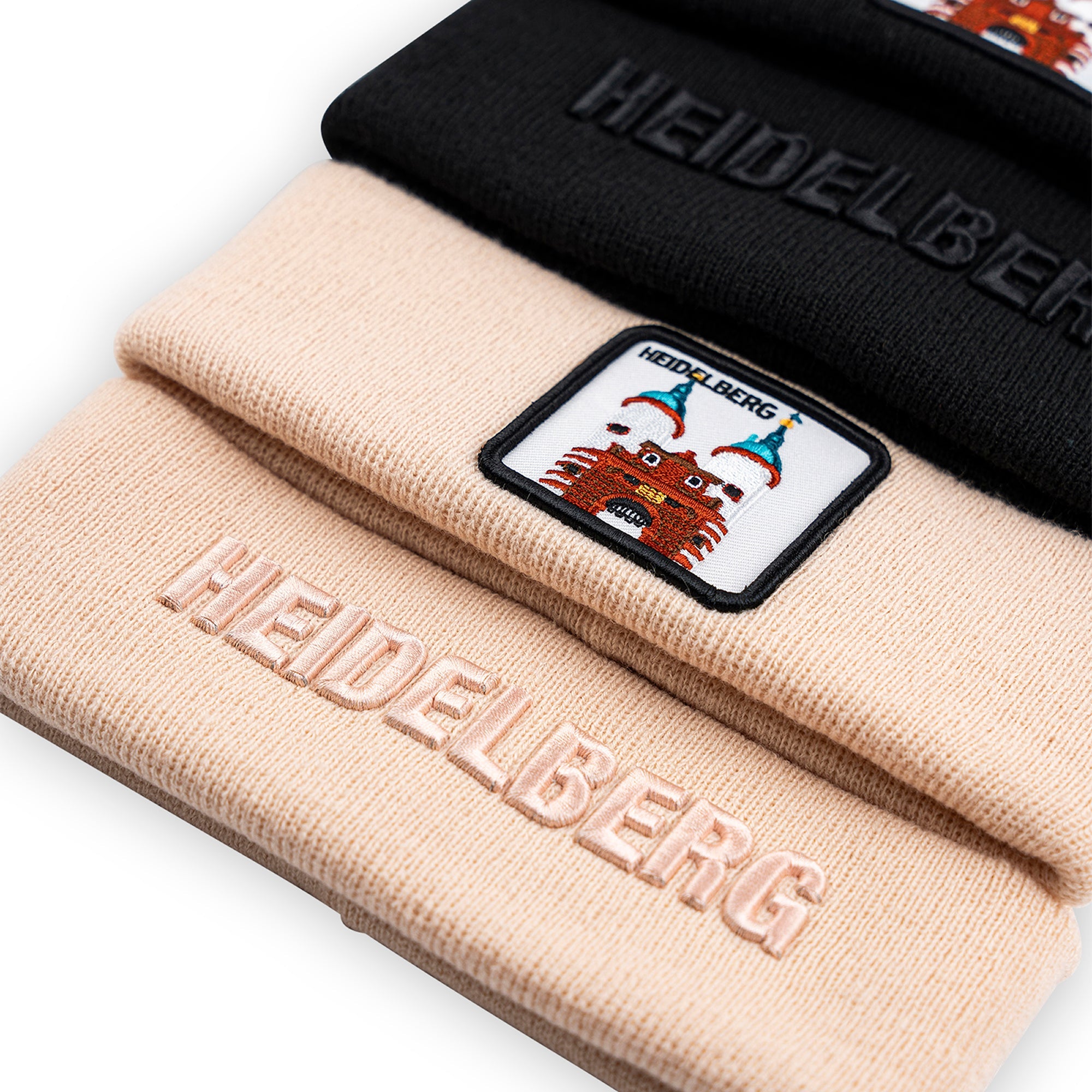 Heidelberg Beanie Bestickt, Headwear, Rib Beanie, Strickmütze
