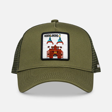 HEIDELBERG BRÜCKENTOR Trucker Cap mit Patch, Headwear, Kappe, bestickt
