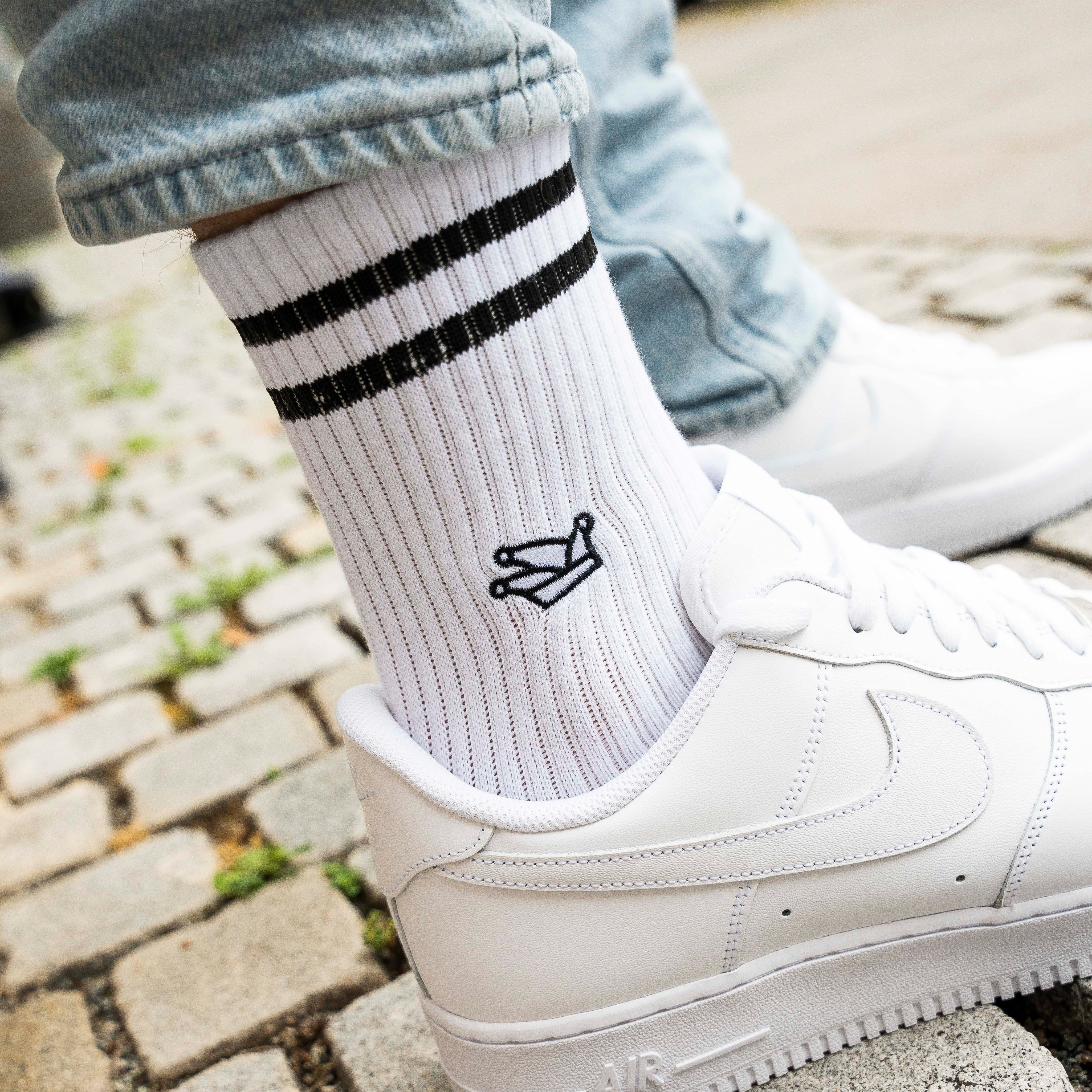 PRINZENKAPPE Socken weiß, Köln, Sportsocken, Tennissocken