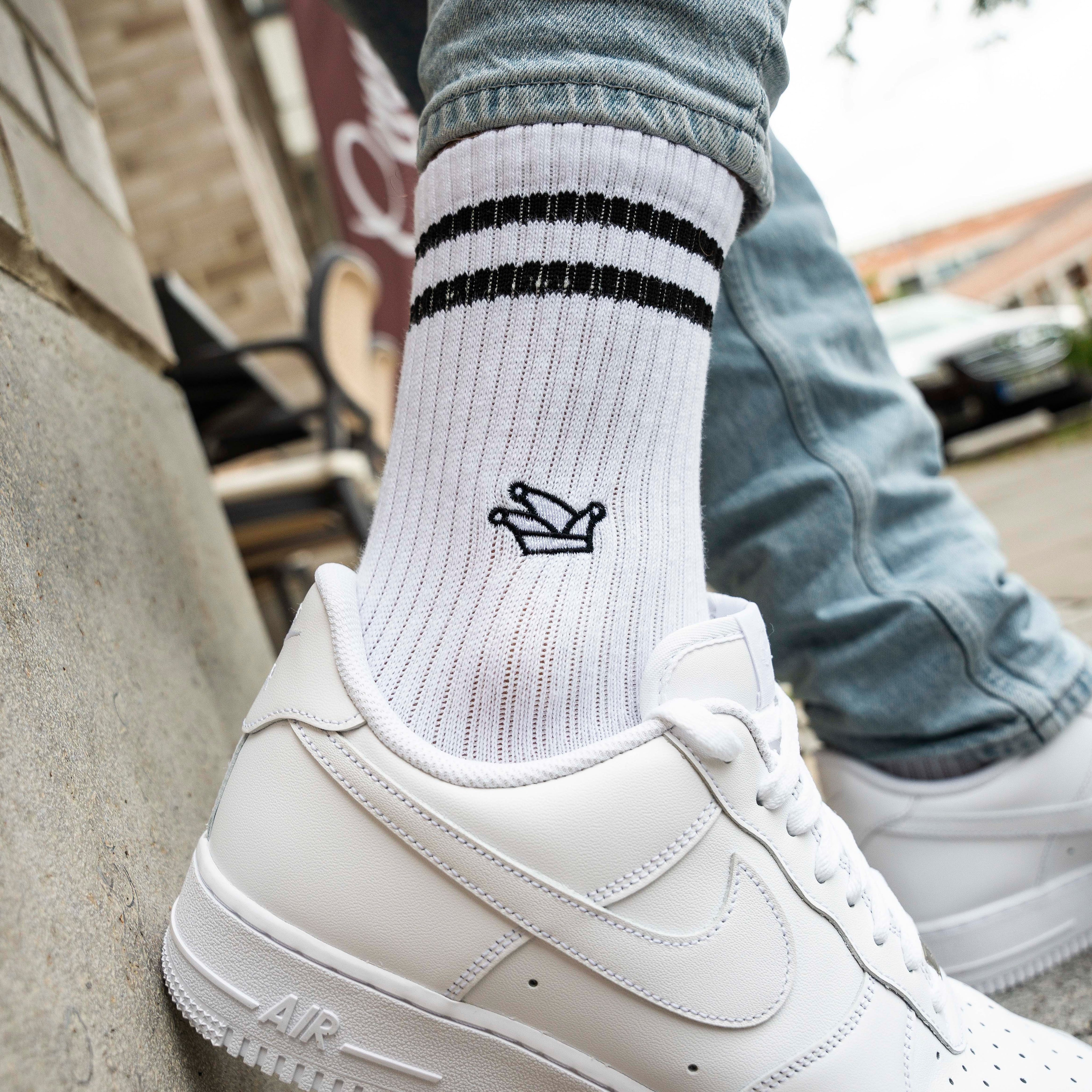 PRINZENKAPPE Socken weiß, Köln, Sportsocken, Tennissocken