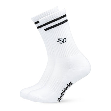 PRINZENKAPPE Socken weiß, Köln, Sportsocken, Tennissocken