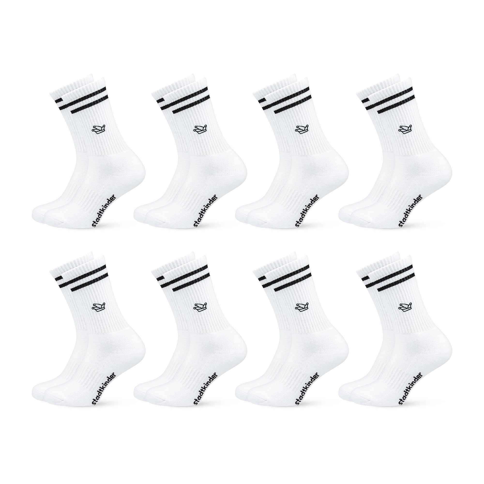 PRINZENKAPPE Socken weiß, Köln, Sportsocken, Tennissocken