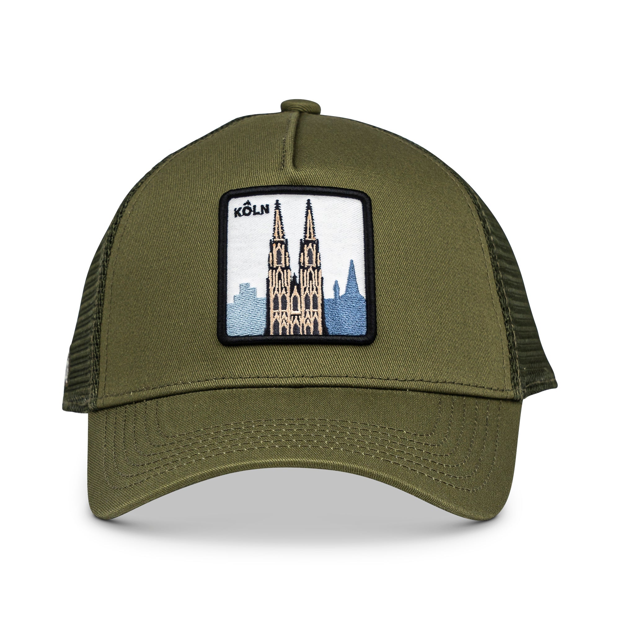 Köln Dom Trucker Cap Mit Patch, Headwear, Kappe, Bestickt