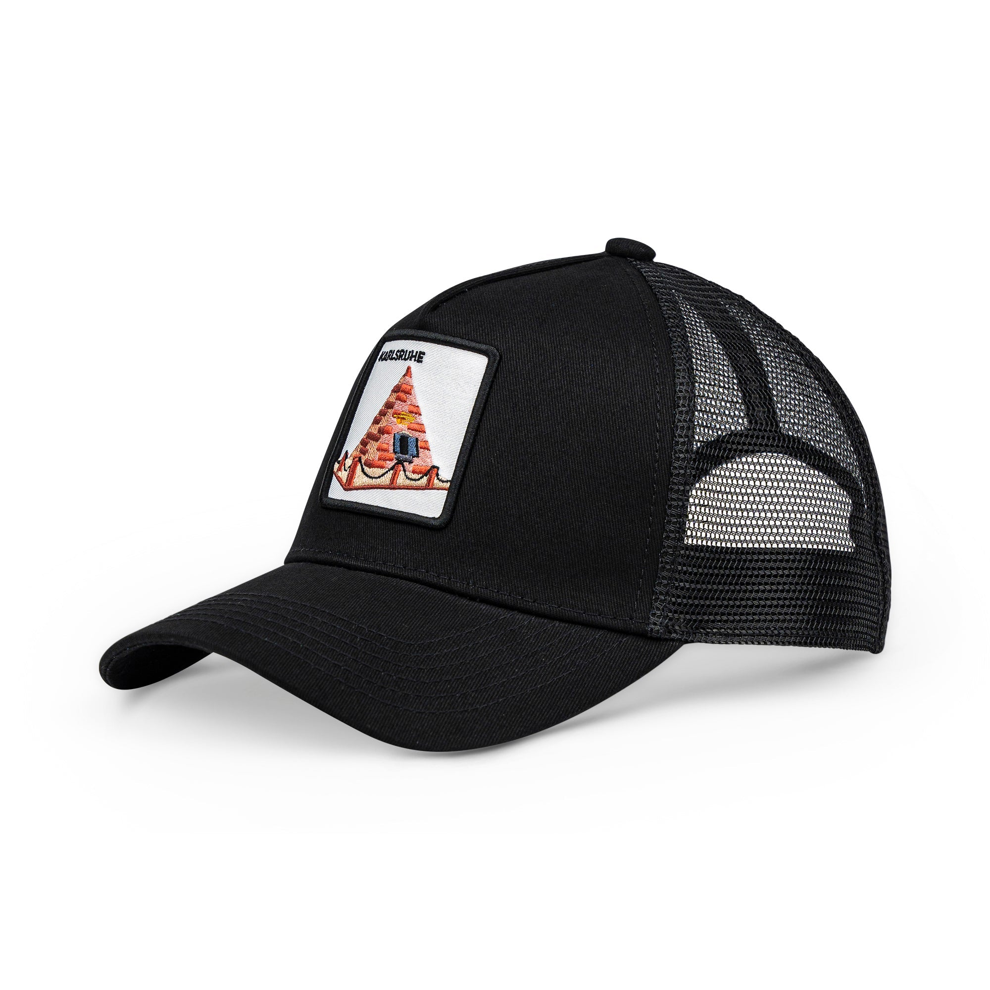 Karlsruhe Pyramide Trucker Cap Mit Patch, Headwear, Kappe, Bestickt